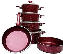 طقم حلل جرانيت تركي 10 قطع